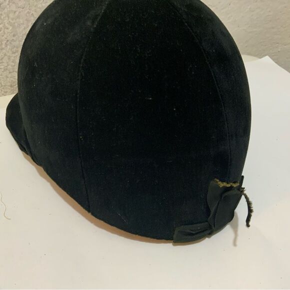 Vtg Equestrian English Velvet Horse Riding Helmet - Picture 5 of 5
